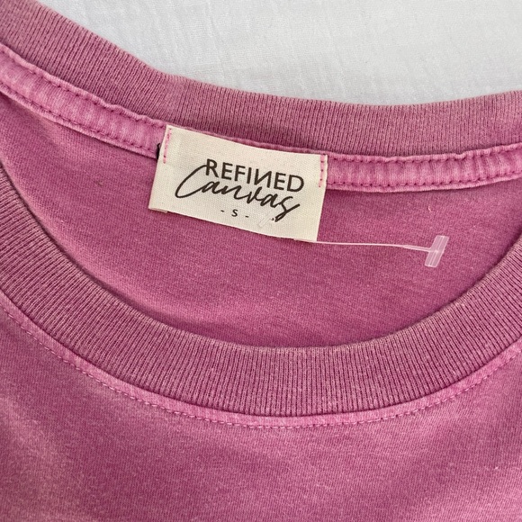 Refined canvas S raw hem top - Picture 3 of 5